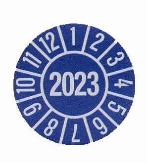 PP605-23 Jahresprüfplaketten 2023 35 mm