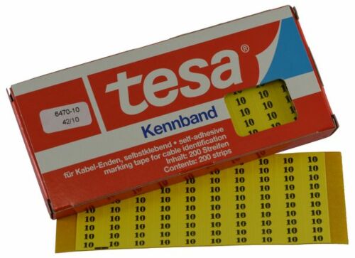 Tesadur-10 tesa®-Kennband zur Kennzeichnung von Kabeln, Leitungen etc.