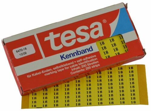 Tesadur-18 tesa®-Kennband zur Kennzeichnung von Kabeln, Leitungen etc.