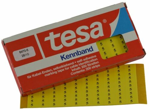 Tesadur-5 tesa®-Kennband zur Kennzeichnung von Kabeln, Leitungen etc.