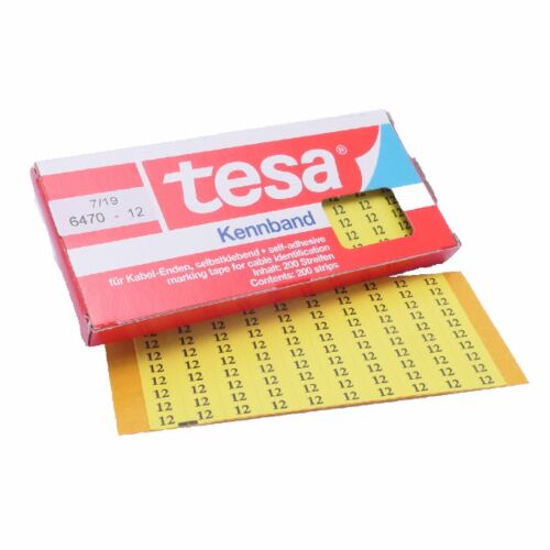Tesadur-12 tesa®-Kennband zur Kennzeichnung von Kabeln, Leitungen etc.
