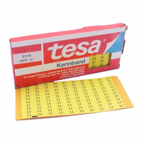 Tesadur-21 tesa®-Kennband zur Kennzeichnung von Kabeln, Leitungen etc.