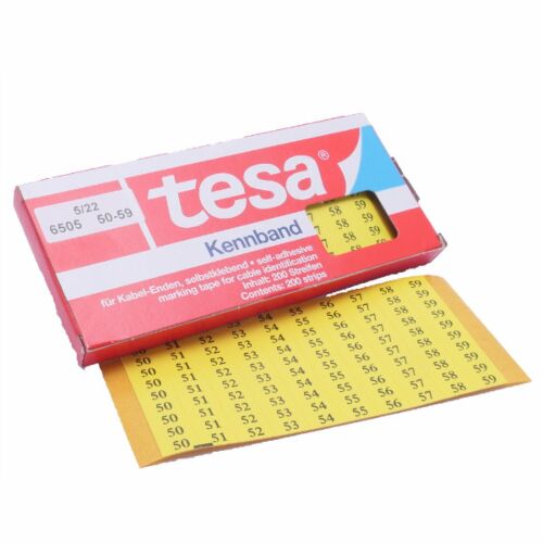 Tesadur-50-59 tesa®-Kennband zur Kennzeichnung von Kabeln, Leitungen etc.