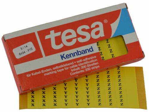 Tesadur-X/Y/Z tesa®-Kennband zur Kennzeichnung von Kabeln, Leitungen etc.
