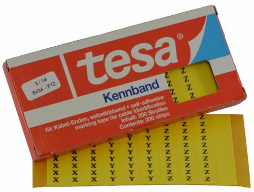 Tesadur-X/Y/Z tesa®-Kennband zur Kennzeichnung von Kabeln, Leitungen etc.