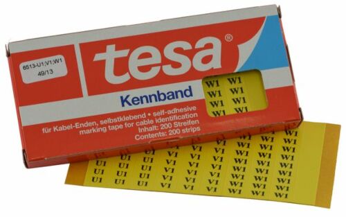 Tesadur-U1/V1/W1 tesa®-Kennband zur Kennzeichnung von Kabeln, Leitungen etc.
