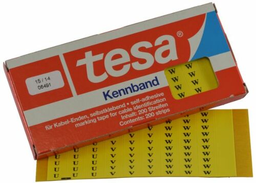 Tesadur-U/V/W tesa®-Kennband zur Kennzeichnung von Kabeln, Leitungen etc.