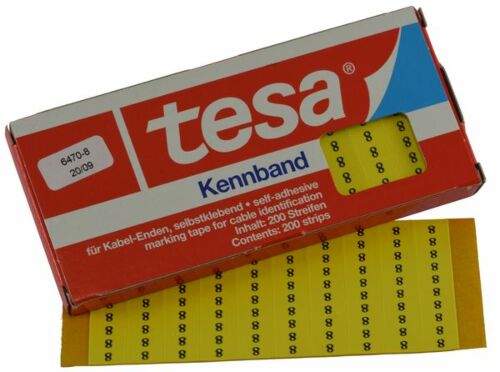 Tesadur-8 tesa®-Kennband zur Kennzeichnung von Kabeln, Leitungen etc.