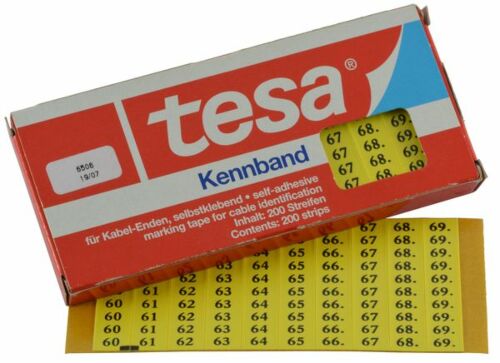 Tesadur-60-69 tesa®-Kennband zur Kennzeichnung von Kabeln, Leitungen etc.