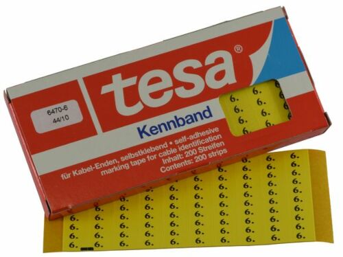 Tesadur-6 tesa®-Kennband zur Kennzeichnung von Kabeln, Leitungen etc.
