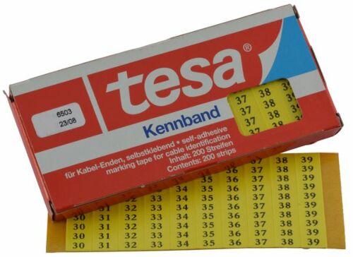 Tesadur-30-39 tesa®-Kennband zur Kennzeichnung von Kabeln, Leitungen etc.