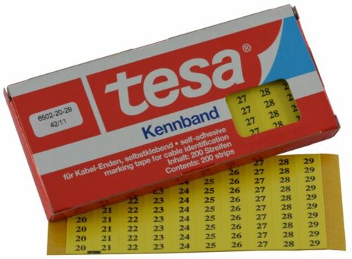 Tesadur-20-29 tesa®-Kennband zur Kennzeichnung von Kabeln, Leitungen etc.