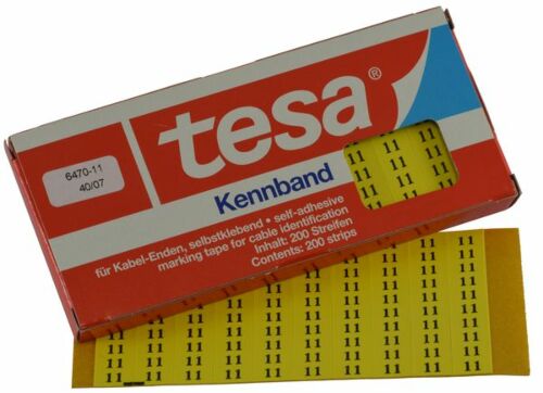 Tesadur-11 tesa®-Kennband zur Kennzeichnung von Kabeln, Leitungen etc.