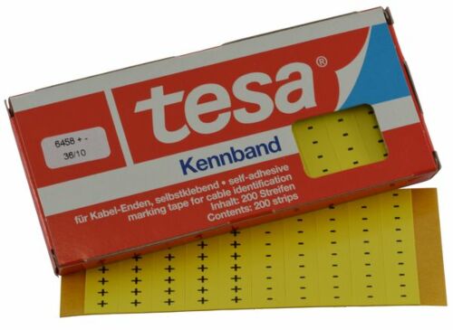 Tesadur-PLUS/MINUS tesa®-Kennband zur Kennzeichnung von Kabeln, Leitungen etc.