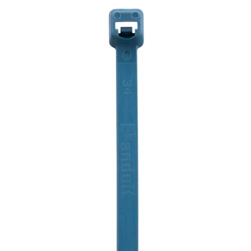 PLT1M-C96A metalldetektierbares Nylon Kabelbinder, hellblau, Nylon 6.6, Panduit