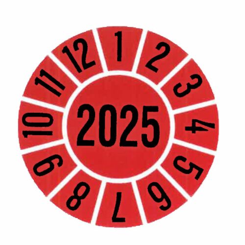 PP605-25 Jahresprüfplaketten 2025 35 mm