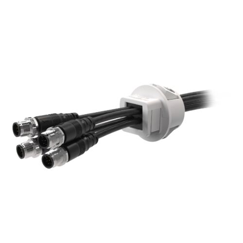 OSF ZIP N25G DetasUltra teilbare Kabelverschraubung mit Schnappbefestigung