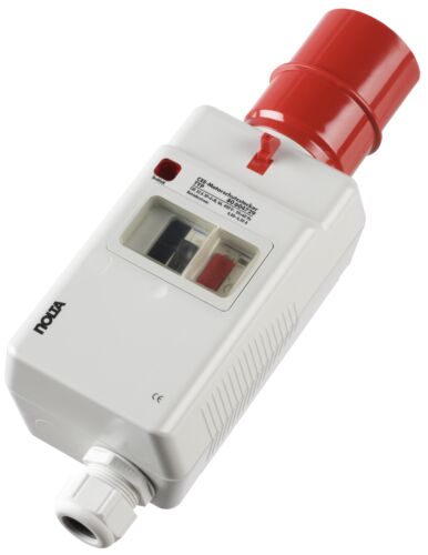80 606230 CEE 32A NOLTA Drucktaster Motorschutzstecker CEE 32A 400 V, 6 h, 50 - 60 Hz, 3P+E+N 6,00-10,00 A