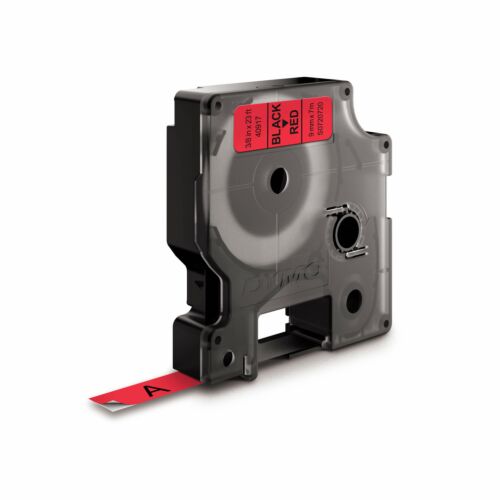 40917 DYMO-D1-Etiketten schwarz/rot 9mm/7m Standard