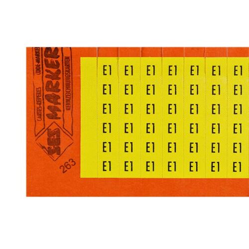 SES-MARKERS E1 Kabelkennzeichnung