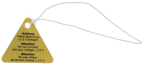 Hinweisschild für Kaltleiter Temperaturfühler