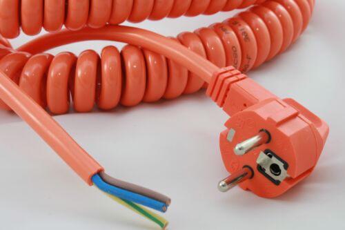 W 2810 Wendelkabel Spiralkabel 2x1mm&sup2; 5m