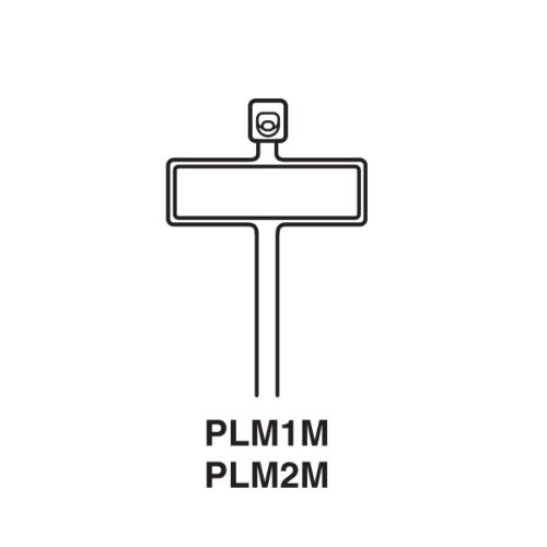 PLM1M-M4Y Kabelbinder gelb  99 x 2,5 mm mit Beschriftungsfläche PANDUIT 