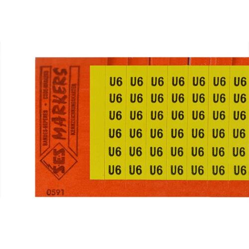 SES-MARKERS U6 Kabelkennzeichnung